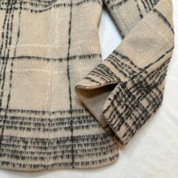 Ellen Tracy Wool Blend Plaid Coat sz 12 - Picture 9 of 14